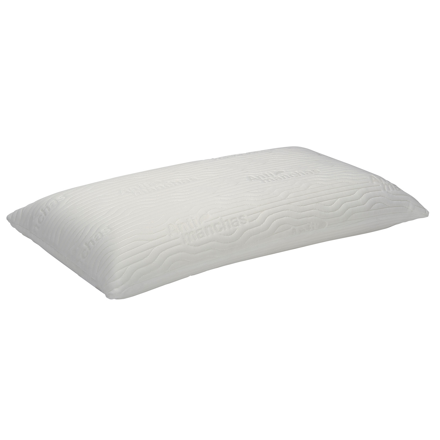 Oreiller viscoélastique anti-taches 2 taies d'oreiller
