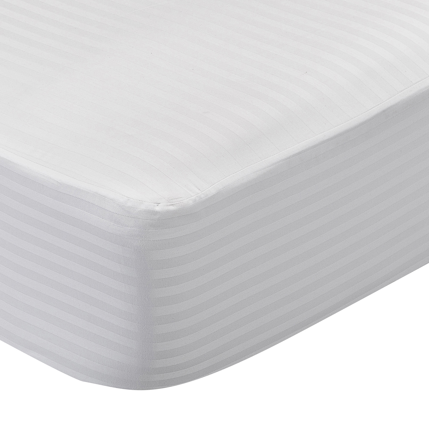 100% Cotton Ticking Mattress Protector - Breathable, Absorbent, Anti Shrinkage Treatment
